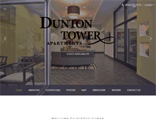 Tablet Screenshot of duntontower.com